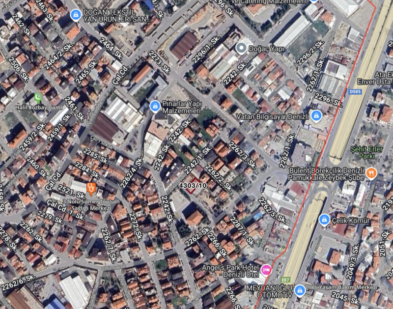 DENİZLİ MERKEZEFENDİ'DE 353 M2 SATILIK ARSA